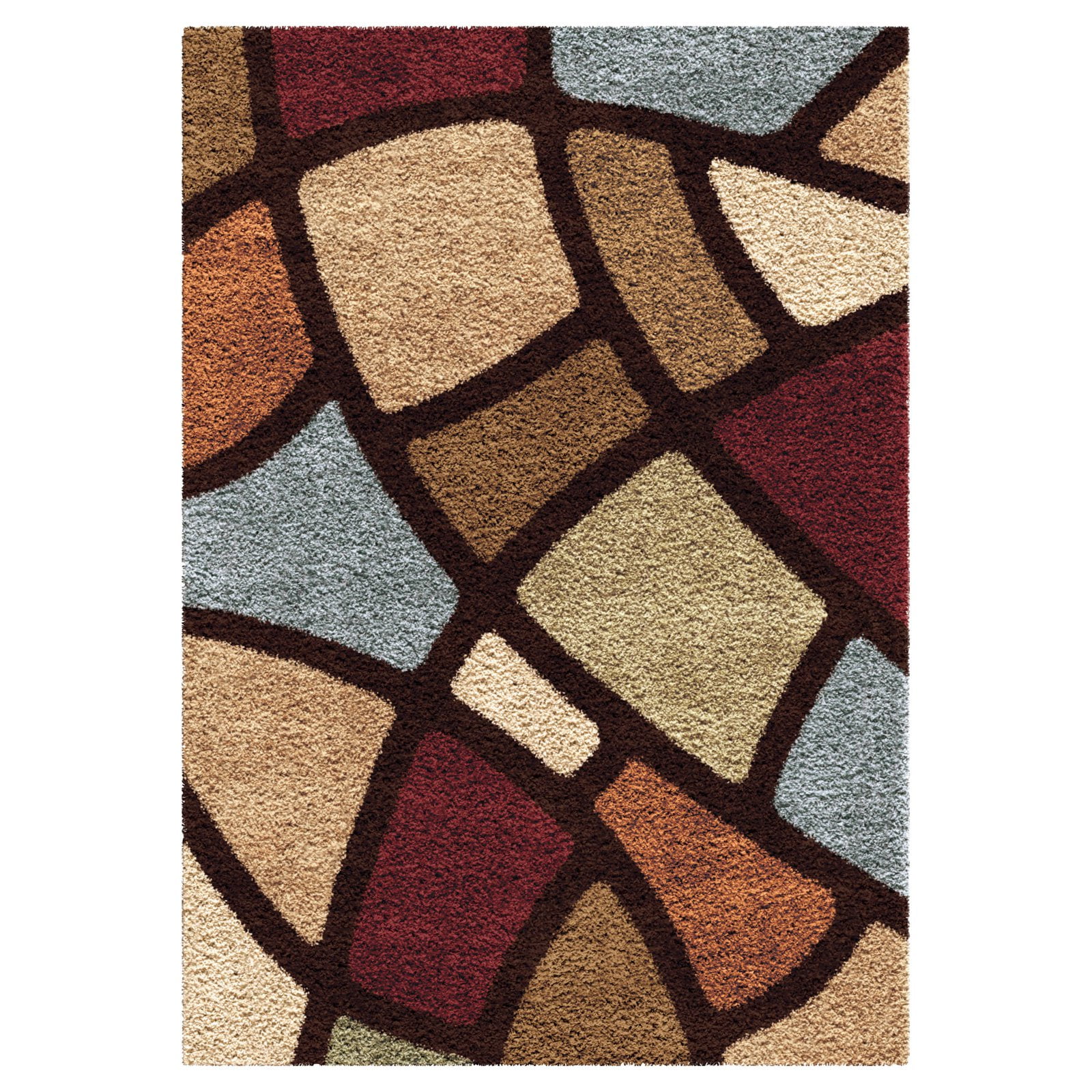 Orian Rugs Geometric Oval Day Shag Area Rug