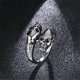 thumbnail image 2 of Anillos góticos de cabeza de calavera de acero inoxidable 2021 para hombre, anillo de esqueleto Punk Rock para mujer, joyería de fiesta Punk Rock, accesorios de Halloween Gao Jinjia LED, 2 of 2