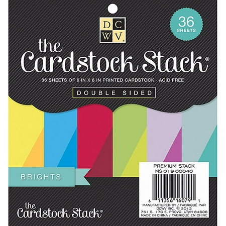 double sided cardstock paper stack 6 x6 walmart com