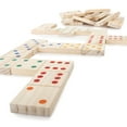 thumbnail image 2 of Hey! Play! Giant Wooden Dominoes Set Hand-Crafted Pine Wood Lawn Game, 28 Count, 2 of 9