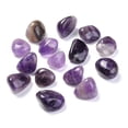 thumbnail image 2 of Natural Amethyst Beads No Hole Beads Tumbled Stone Healing Stones for 7 Chakras Balancing Therapy Meditation Reiki Vase Filler Gems 14~26x13~21x12~18mm about 150pcs/1000g, 2 of 3