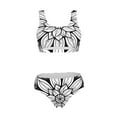 thumbnail image 5 of Kdxio Mandala Floral Line Art for Womens High Waisted Bikini Top Sports Style Two Piece Bathing Suits, 5 of 5