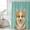 Orange, variant on Green Dog Shower Curtain, Waterproof Shower Curtains for Bathroom, Funny Animals Modern Art Washable Fabric Bathtub Curtain Set Bath Decor with 12 Hooks Stall 36"x72"