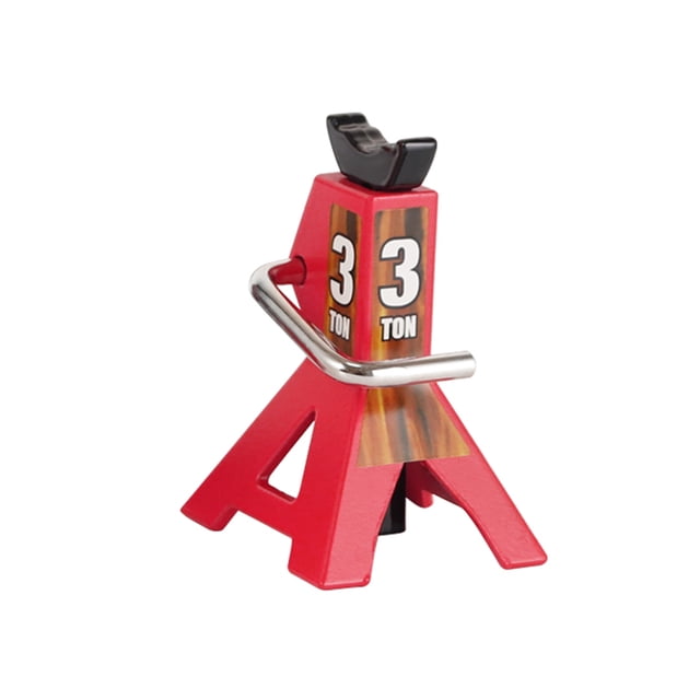 RC Off-road Car Metal Jack Stand Herramienta de reparación ajustable en altura portátil Reemplazo de decoración para Axial SCX10 CC01 Rojo 3T Escala 1:10 Inevent FN000792-01