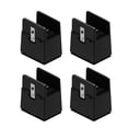 thumbnail image 1 of Paquete de 4 elevadores de muebles Zulema elevadores de piernas 5 cm Negro, 1 of 8