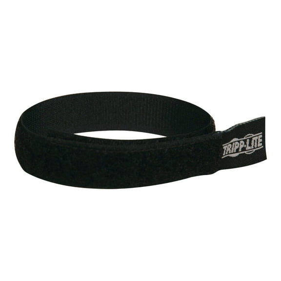 Eaton Tripp Lite Series 10in Hook and Loop Velcro Cable Management Ties 10-pack 10pc 10" - Cable tie - 9.8 in - black (pack of 10)