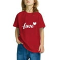 thumbnail image 6 of BLVB Toddler Kids Valentine's Day Shirts Boys Girls Cute Love Heart Graphic T-Shirt Short Sleeve Tee Tops 3-10 Years, 6 of 6