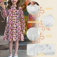 thumbnail image 6 of DISNIMO Heart Dress Girls Cow Print Dresses for Kids 3-4 Years Old Girl Button Up Dress Girls Long Sleeve Midi Dresses Girl Collared Dress for Children Skater Dress Kid Sundress Girls Twirl Dress, 6 of 7