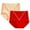 Red, variant on Womens Briefs Underwear 2pc High Waist Tummy Panties for Women, Cotton Underwear Full Cover Shapewear Ladies Floral Lace Waisted Brief Panties Cotton Boyshort Underwear for Women L