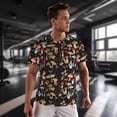 thumbnail image 3 of Wukai Various Mushrooms Print Men's Short-Sleeved Mesh T-Shirt,Quick-Dry Short Sleeve Workout T-Shirt-XX-Large, 3 of 8