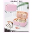 thumbnail image 2 of Bolsa de maquillaje Relavel Cute Portable Rosa con soporte para brochas, 2 of 8