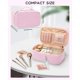 thumbnail image 2 of Bolsa de maquillaje Relavel Cute Portable Rosa con soporte para brochas, 2 of 8