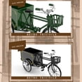 thumbnail image 4 of Tricycle Finger Bike Model, Vintage Tricycle Model  Shelf Accessories Storage Function  for Office Green, 4 of 7