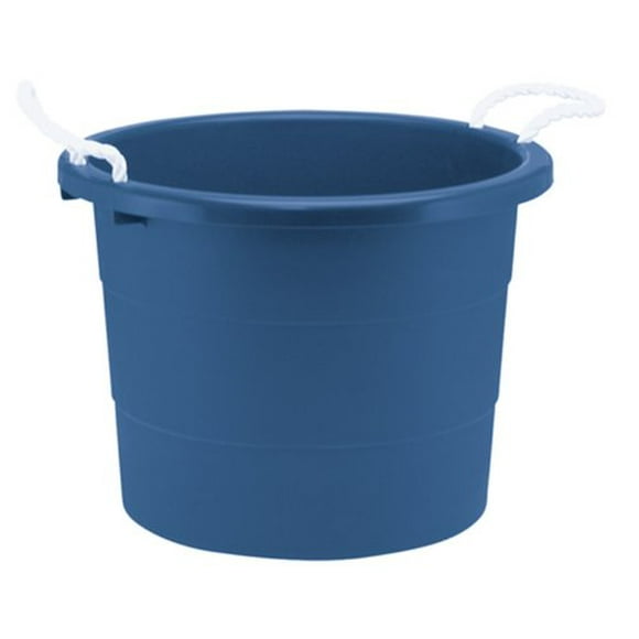 United Solutions TU0014 Nineteen Gallon Blue Rope Handle Tub-19 Gallon/71.9L Rough and Rugged Tub Featuring Rope Handles in Blue