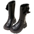 thumbnail image 6 of CAICJ98 Girls Knee High Riding Boots Fashion Winter Boots Zipper Tall Little Girls Boots (Little Kid/Big Kid),1.5, 6 of 8