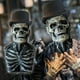 thumbnail image 1 of Xihbxyly Casco con Máscara de Calavera, Diseño de Cabeza Completa con Boca Móvil, Accesorio de Cosplay para Fiestas, Disfraz de Halloween Steampunk, Divertido para Carnaval, Tamaño Ajustable, Diseño, 1 of 1