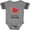 Football Heather and Smoke, variant on Inktastic I'm One in a Melon Watermelon Humor Boys or Girls Baby Bodysuit