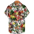 thumbnail image 3 of Camisas gráficas de piña y fruta para hombres, ropa con estampado 3D, camisa hawaiana de playa, blusas Y2K de manga corta, ropa vintage, blusa con solapa, 3 of 5