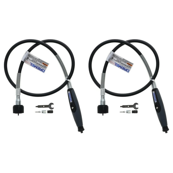 Dremel 225-02 26150225AJ Flex Shaft Rotary Tool Attachment for Dremels (2-Pack)