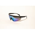 thumbnail image 4 of QC Shades by QC Kingz Sleek Shield Sport Sunglasses, Blue with Case, 4 of 4