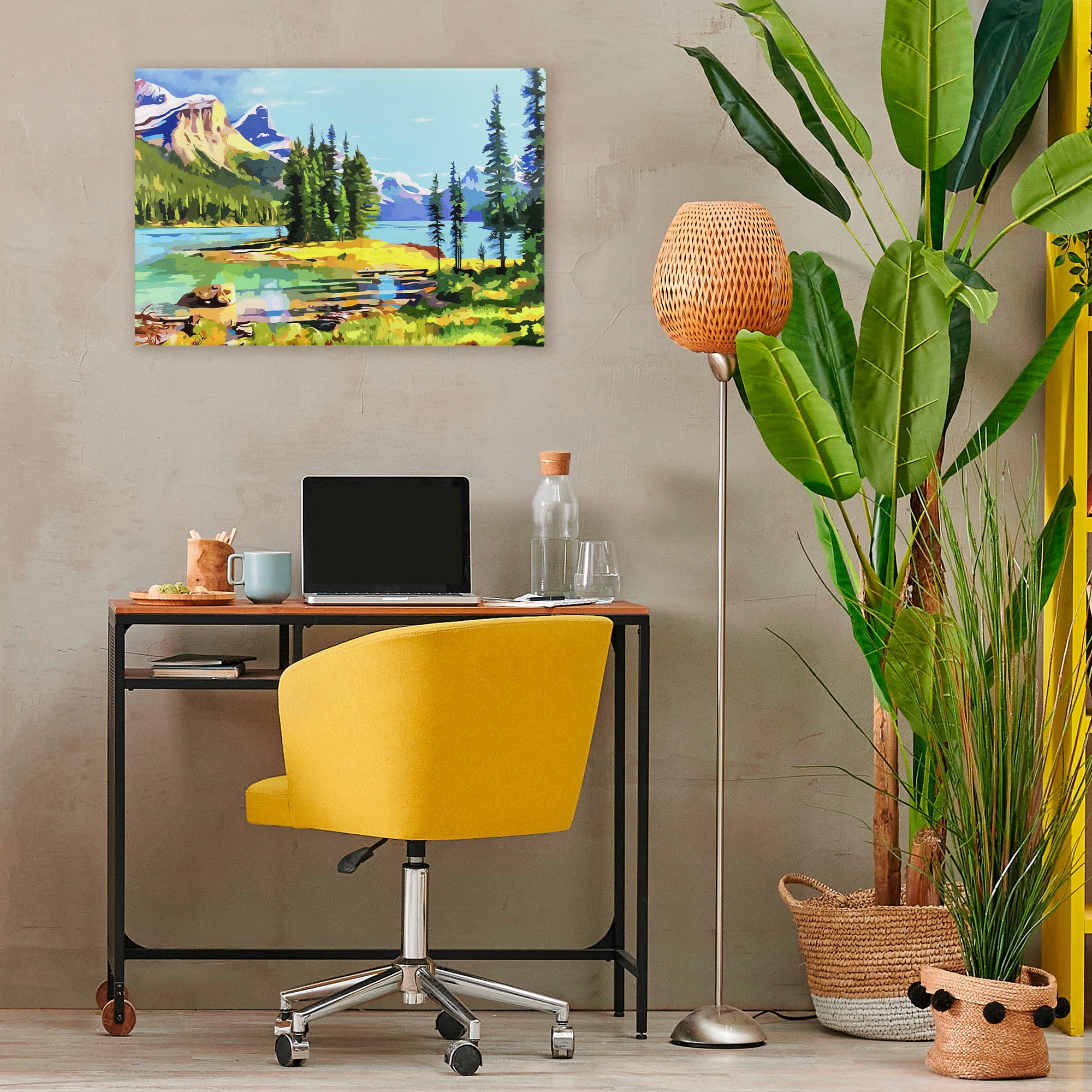 Stupell Industries Alpine Mountain Solitude Canvas Wall Art, design by John Jaster