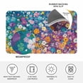 thumbnail image 4 of Colorful Spring Floral Doormat Outdoor Entrance 24"x36", Modern Oil Painting Abstract Art Absorb Moisture Dirt Door Mats, Non-Slip Rubber Backing Floor Mats Indoor, Low-Profile Front Door Rugs, 4 of 9