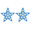 Blue-2pcs, variant on DefiDgd Star Plastic Night Light,Battery Operated Decorative Pentagram Prop Lights,for Room Wall Lamp Birthday Party Christmas Home Bar Decorations(Red)