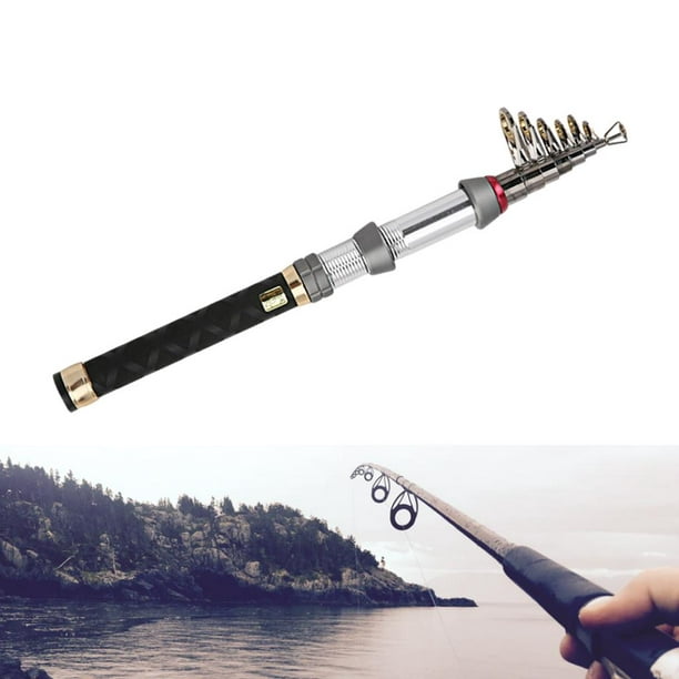Carp Fishing Pole Fishing Accessories Telescopic Fishing Rod for Freshwater  1.5m 