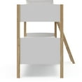 thumbnail image 6 of Storkcraft Next Delray Twin-over-Twin Bunk Bed, White with Natural, 6 of 9