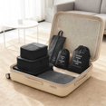 thumbnail image 2 of Cubos de embalaje para viajar, juego de 8 cubos de viaje, organizador de maleta plegable, bolsa de almacenamiento de equipaje ligera, 2 of 5