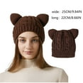thumbnail image 3 of Ltctricy Knitted Beanie Hat for Women Cute Lounge Fall Winter Fashion Warm Hat Comfort Soft Solid Color Hat, 3 of 5