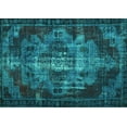 thumbnail image 1 of Ahgly Company Indoor Rectangle Persian Turquoise Blue Bohemian Area Rugs, 8' x 12', 1 of 4