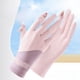 thumbnail image 2 of Guantes de nailon con protección solar y seda helada para mujer, guantes de pantalla táctil de dos dedos, guantes de conducción finos, transpirables y antidesgaste, 2 of 6