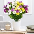 thumbnail image 3 of UNIDS Artificial Mini Daisy Flores Ramos 29 Cabezas Arreglos de Seda Nupcial Hogar DIY Jardín Oficina Mesa de Comedor Decoración de Boda Puesta de Sol Rojo Sincero Juguete, 3 of 5
