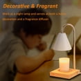 thumbnail image 4 of HYEASTR Candle Warmer Lamp Electric Candle Lamp Warmer Gifts for Mom Bedroom Home Decor Dimmable Wax Melt Warmer for Scented Wax with 2 Bulbs, Jar Candles - White, 4 of 8