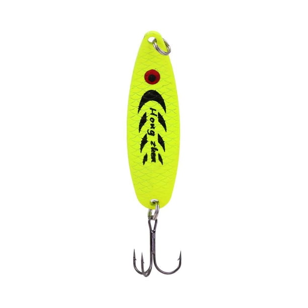 Señuelo de pesca duro de Metal cuchara de Metal Wobblers artificiales
