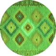 thumbnail image 1 of Ahgly Company Indoor Round Southwestern Green Country Area Rugs, 5' Round, 1 of 1