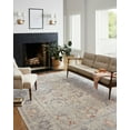 thumbnail image 5 of Chris Loves Julia x Loloi Rosemarie Oatmeal/Lavender 3'-2" x 3'-2" Round Area Rug, 5 of 9