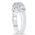 thumbnail image 3 of Pompeii 1 1/2ct Five Stone Trellis Diamond Wedding Ring 14K White Gold (H/I,I2-I3), 3 of 4
