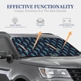 thumbnail image 2 of Lsque Blue Seahorse 2 PCS Windshield Sun Shade | CarFoldable Window Covers | Car Accessories Reflect UV for Universal Cars SUV Truck | Medium, 2 of 7