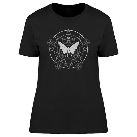 Symbol Butterfly Woman T-Shirt Women -Image by Shutterstock, Female Medium