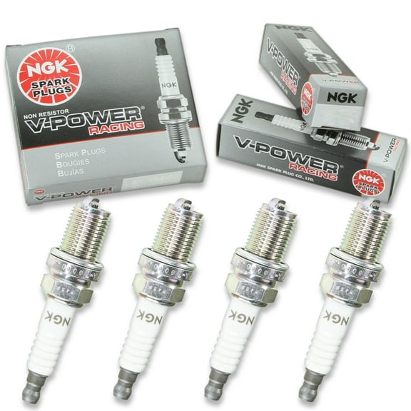 4 pc NGK 4091 V-Power Racing Spark Plugs for 2615 298 3093 393 3935 7533 765 AG1 AG1CX AR3935 C63C C63CX W22ES-U W4C2 W5C W5CC Ignition Wire Secondary