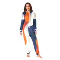 thumbnail image 2 of FORMRS Onesies Pajama for Adults Unisex Hoodie Winter Jumpsuit One Piece Sleepwear, Sizes S-2XL, Blue Abstract Wavy, 2 of 7