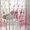 thumbnail image 4 of 2 cortinas de peonía para sala de estar, dormitorio, puerta de casa, cortina de ventana (rosa) Likrtyny  5ue6am2fn9ak2jw9, 4 of 6