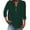 Green, variant on Yigetop Womens 3/4 Sleeve T-Shirts V Neck Buttons Tops Basic Tee Solid Color Blouse Loose Fit Pullover Summer Shirts 2024,Mint Green,4Xl