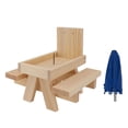 thumbnail image 1 of Mesa De Comedero Para Ardillas, Comedero Colgante De Jardín Para Exteriores De Pino Con Paraguas, Hecho De Material Duradero, Diseño Estable, No Requiere Ensamblaje Para, 1 of 7