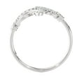 thumbnail image 4 of 1/10 ctw Round Lab Grown Diamond Cross Minimalist Ring, 4 of 5
