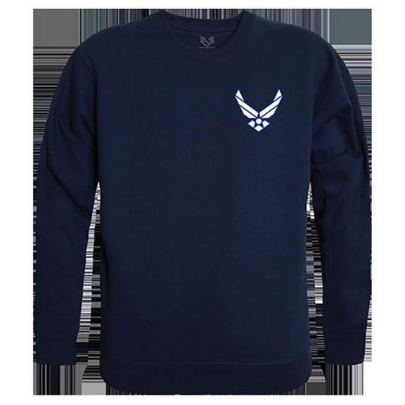 USAF Wing Graphic Crewneck Sweatshirt, Navy - 2XL