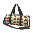thumbnail image 1 of Fotbe Red Ladybugs And Leaf Bolsa Deportiva de Lona Plegable con Estampado, Bolsa de Gimnasio con Bolsillo Seco/Húmedo, Bolsa de Viaje Ultraligera de Gran Capacidad, 1 of 6