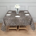 thumbnail image 3 of Black and Tan Leopard Print Square Tablecloth,Waterproof Square Table Cover,Wipeable Spillproof Washable Table Cover for Home Kitchen Party Decor 52"x52"(132x132cm), 3 of 6
